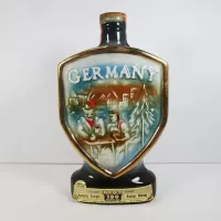 Jim Beam 1970 Decanter Map of East and West Germany: Front - Click to enlarge