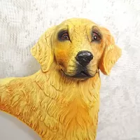 Golden Retriever dog and puppies polyresin figurine photo frame holds one 6x4 picture: Adult 1 - Click to enlarge